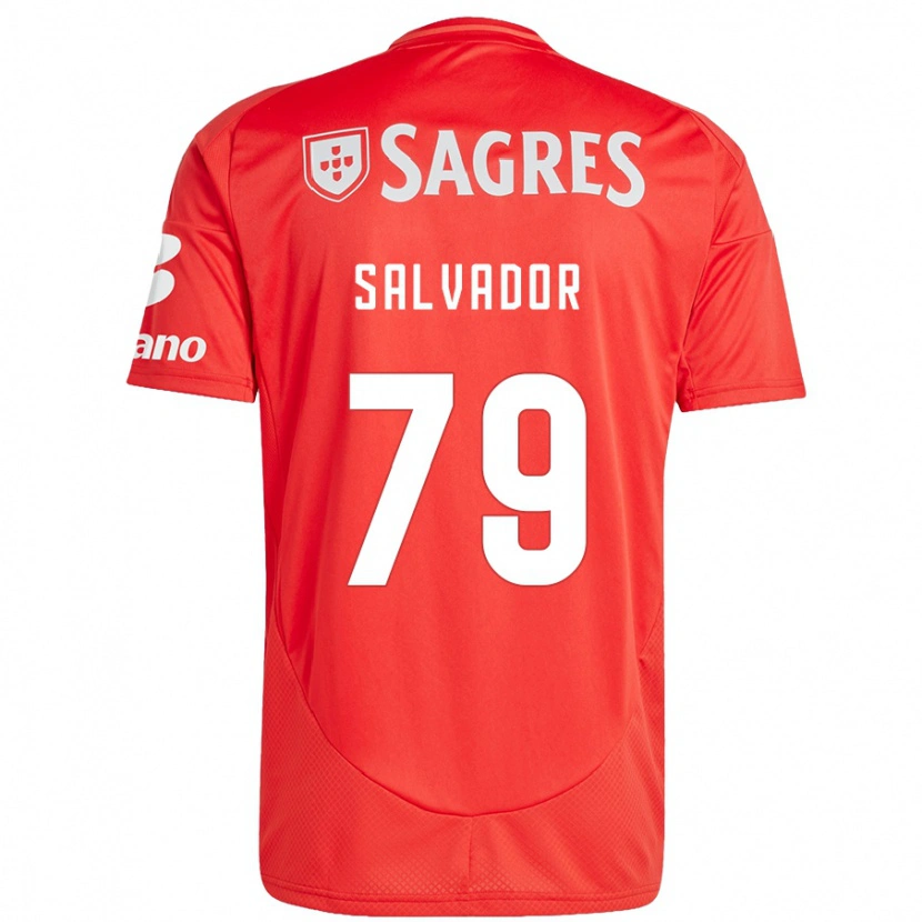 Danxen Kvinder Marta Salvador #79 Rød Hvid Hjemmebane Spillertrøjer 2024/25 Trøje T-Shirt