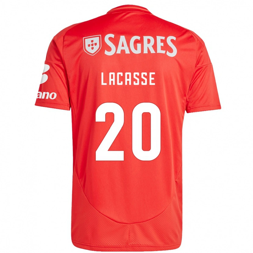 Danxen Kvinder Cloe Lacasse #20 Rød Hvid Hjemmebane Spillertrøjer 2024/25 Trøje T-Shirt