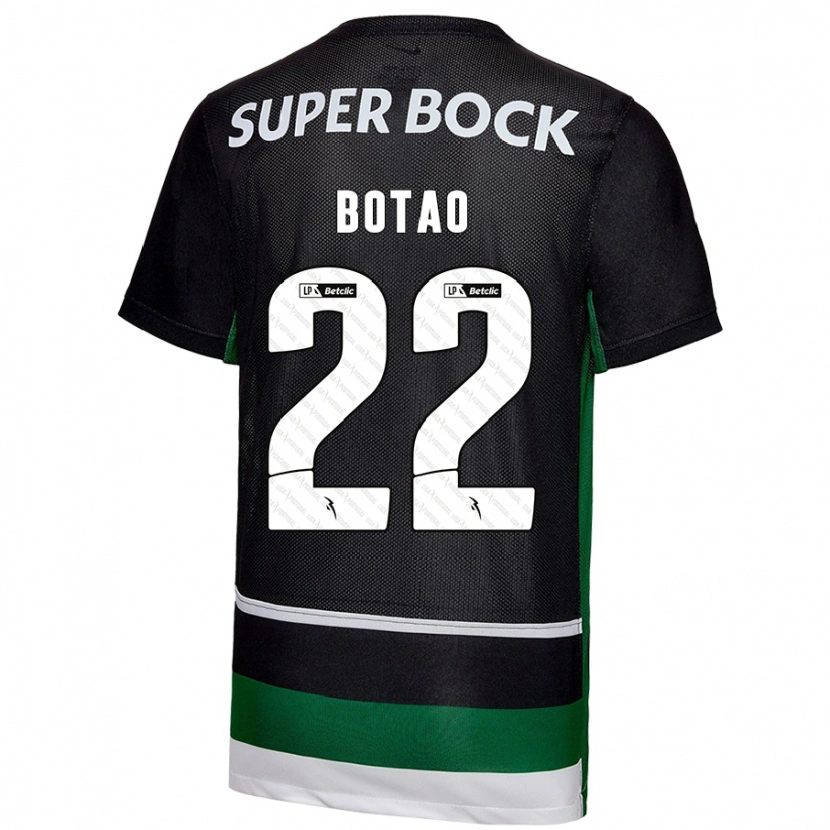 Danxen Kvinder Martim Botão #22 Sort Hvid Grøn Hjemmebane Spillertrøjer 2024/25 Trøje T-Shirt