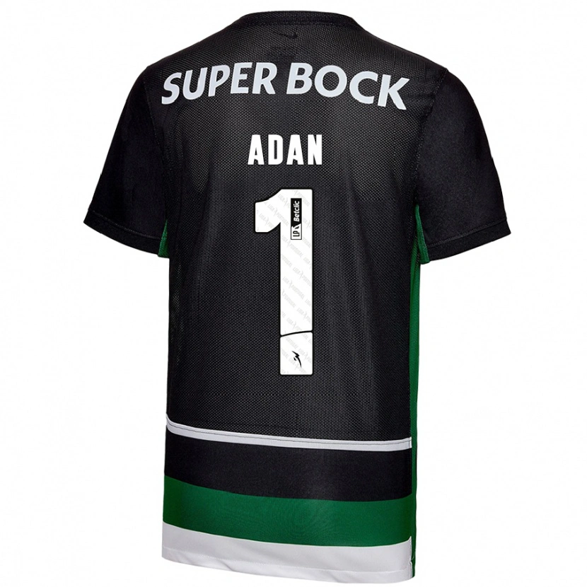 Danxen Kvinder Antonio Adán #1 Sort Hvid Grøn Hjemmebane Spillertrøjer 2024/25 Trøje T-Shirt