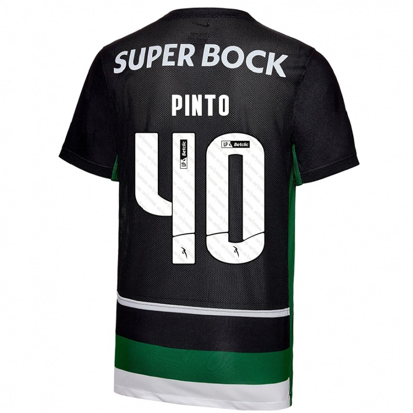 Danxen Kvinder Rita Pinto De Almeida #40 Sort Hvid Grøn Hjemmebane Spillertrøjer 2024/25 Trøje T-Shirt