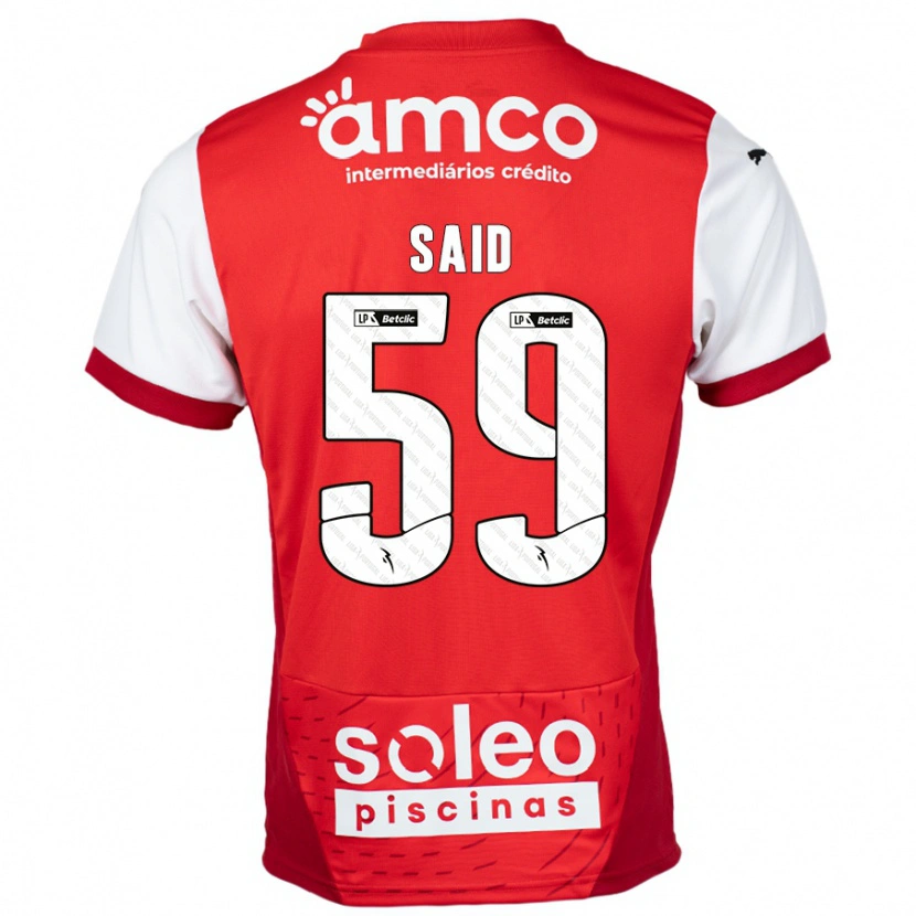 Danxen Kvinder Yan Said #59 Rød Hvid Hjemmebane Spillertrøjer 2024/25 Trøje T-Shirt