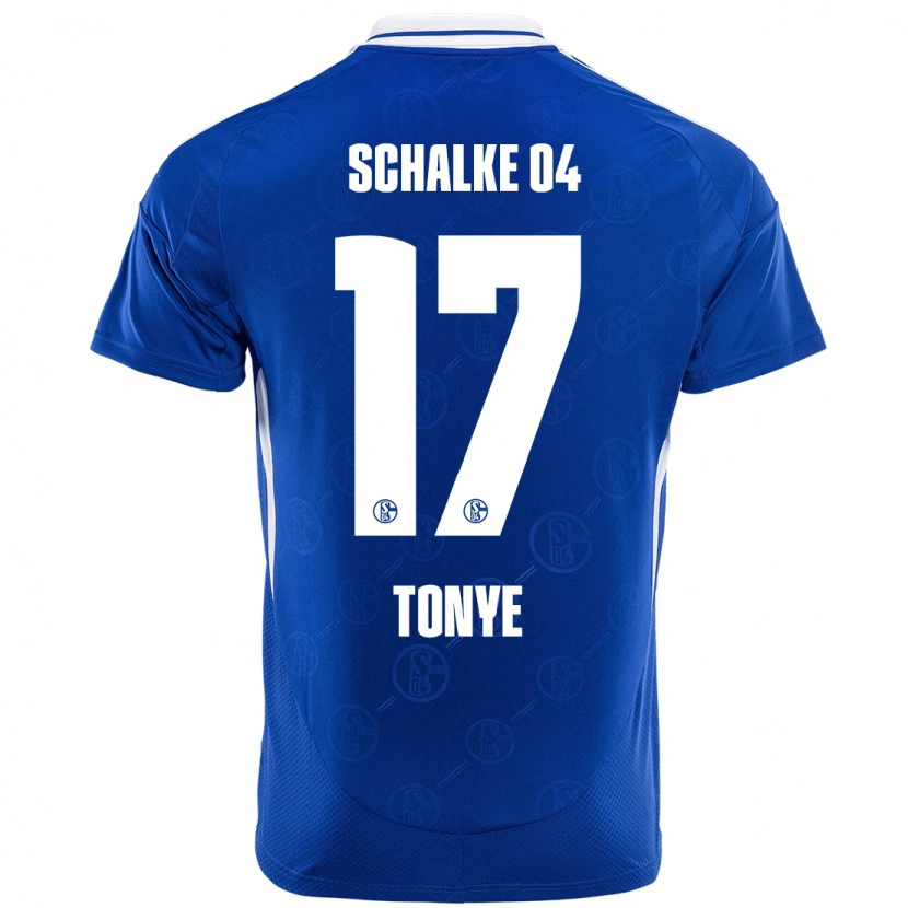 Danxen Kvinder Yannick Tonye #17 Kongeblå Hjemmebane Spillertrøjer 2024/25 Trøje T-Shirt