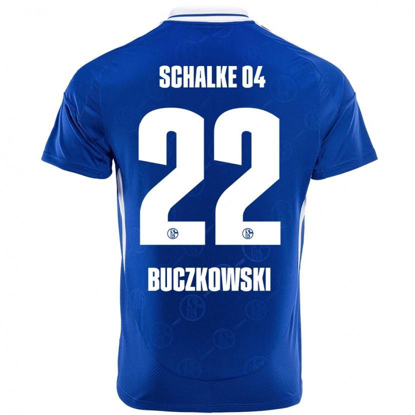Danxen Kvinder Philip Buczkowski #22 Kongeblå Hjemmebane Spillertrøjer 2024/25 Trøje T-Shirt