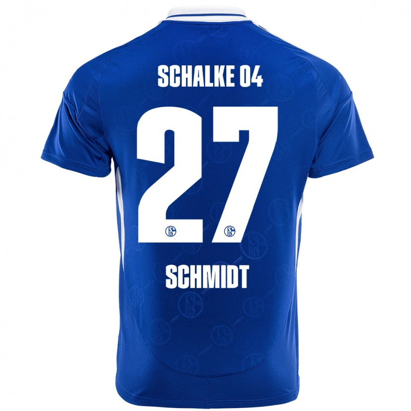 Danxen Kvinder Tim Schmidt #27 Kongeblå Hjemmebane Spillertrøjer 2024/25 Trøje T-Shirt