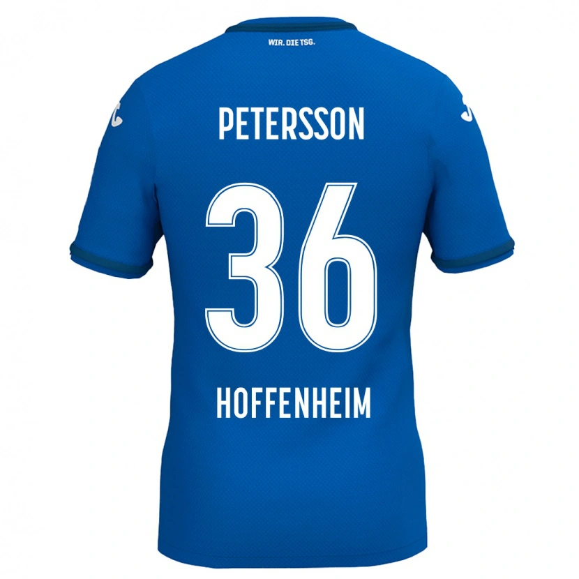 Danxen Kvinder Lúkas Petersson #36 Kongeblå Hjemmebane Spillertrøjer 2024/25 Trøje T-Shirt