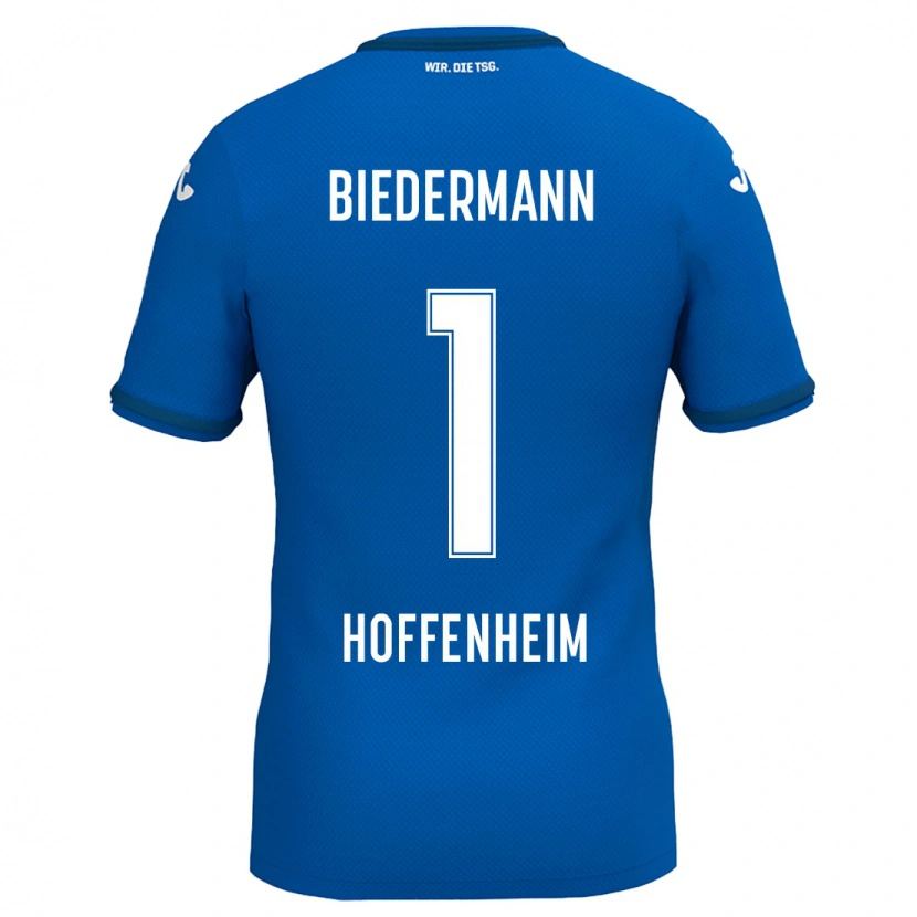 Danxen Kvinder Nico Biedermann #1 Kongeblå Hjemmebane Spillertrøjer 2024/25 Trøje T-Shirt