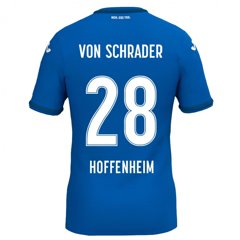 Danxen Kvinder Lina Von Schrader #28 Kongeblå Hjemmebane Spillertrøjer 2024/25 Trøje T-Shirt