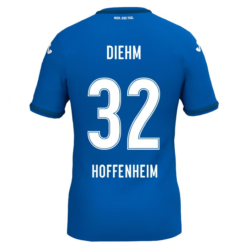 Danxen Kvinder Vanessa Diehm #32 Kongeblå Hjemmebane Spillertrøjer 2024/25 Trøje T-Shirt