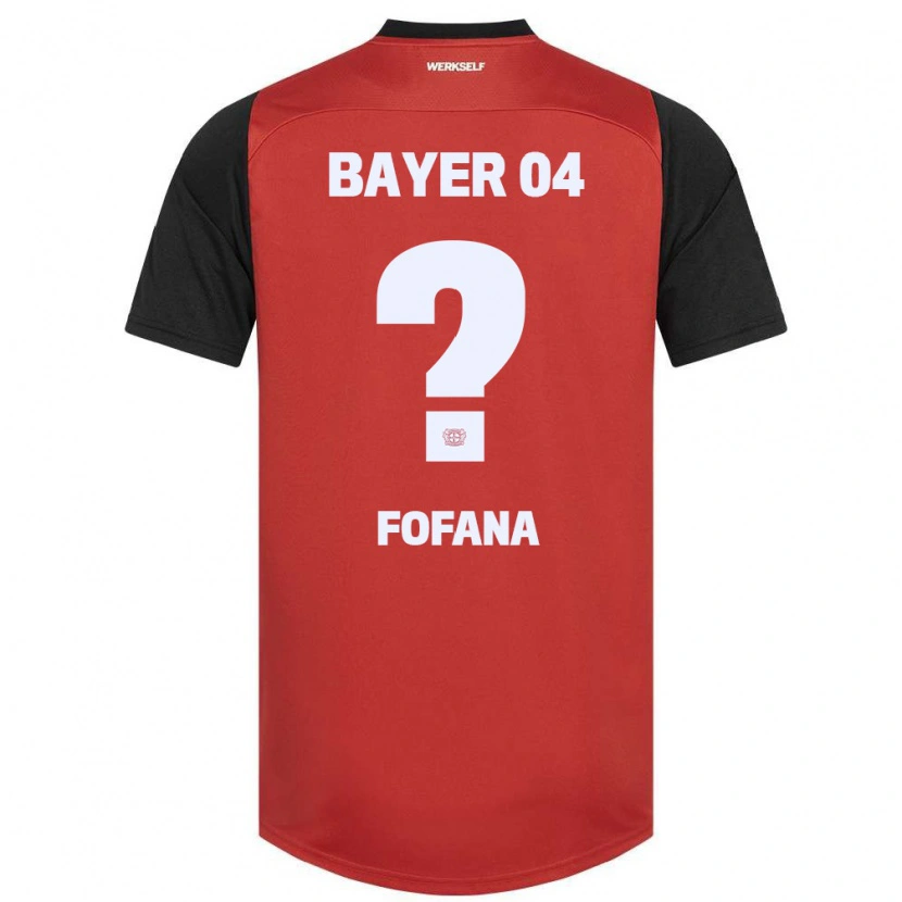 Danxen Kvinder Sadik Fofana #0 Rød Sort Hjemmebane Spillertrøjer 2024/25 Trøje T-Shirt