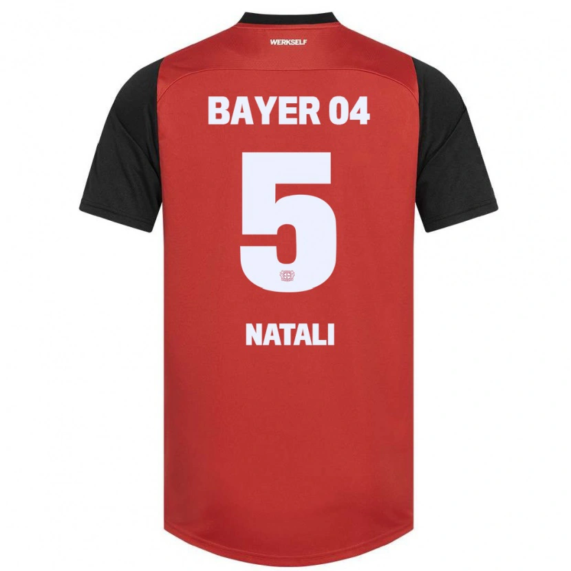 Danxen Kvinder Andrea Natali #5 Rød Sort Hjemmebane Spillertrøjer 2024/25 Trøje T-Shirt
