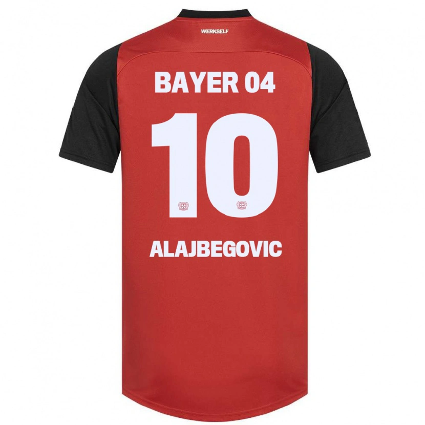 Danxen Kvinder Kerim Alajbegovic #10 Rød Sort Hjemmebane Spillertrøjer 2024/25 Trøje T-Shirt