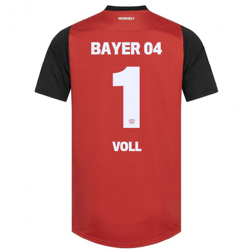 Danxen Kvinder Charlotte Voll #1 Rød Sort Hjemmebane Spillertrøjer 2024/25 Trøje T-Shirt