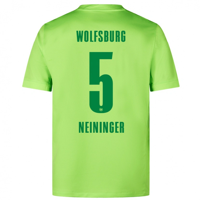 Danxen Kvinder Tim Neininger #5 Fluorescerende Grøn Hjemmebane Spillertrøjer 2024/25 Trøje T-Shirt
