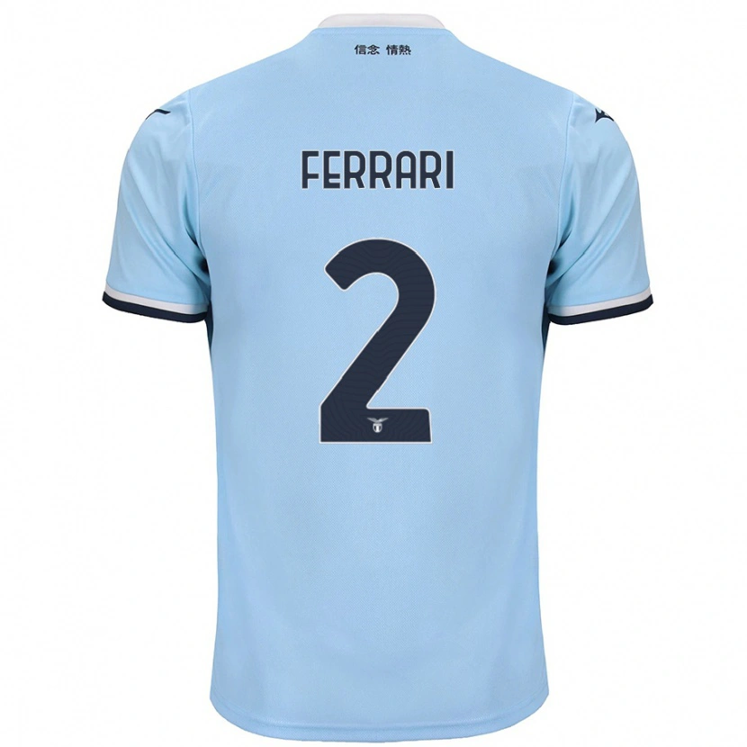 Danxen Kvinder Lorenzo Ferrari #2 Blå Hjemmebane Spillertrøjer 2024/25 Trøje T-Shirt