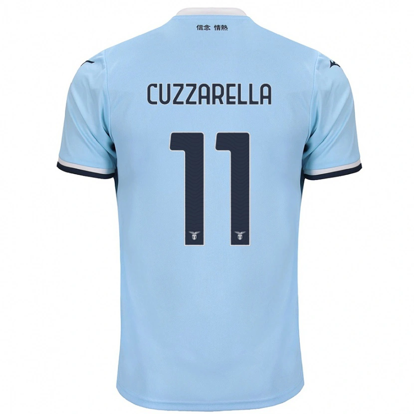 Danxen Kvinder Cristian Cuzzarella #11 Blå Hjemmebane Spillertrøjer 2024/25 Trøje T-Shirt