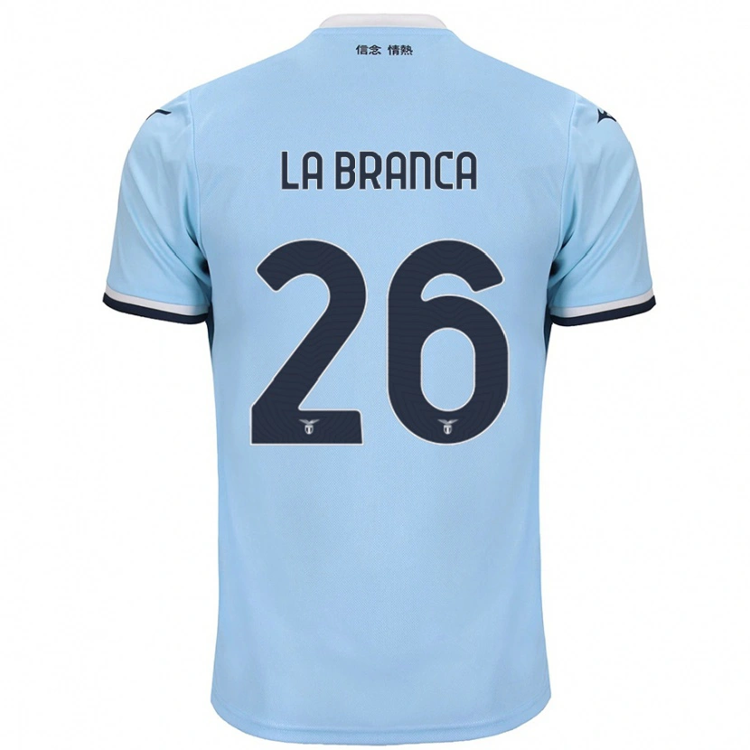 Danxen Kvinder Ruggero La Branca #26 Blå Hjemmebane Spillertrøjer 2024/25 Trøje T-Shirt