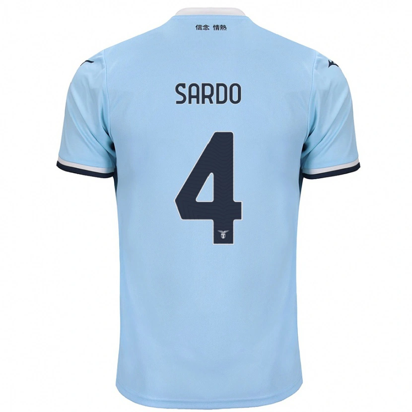 Danxen Kvinder Jacopo Sardo #4 Blå Hjemmebane Spillertrøjer 2024/25 Trøje T-Shirt