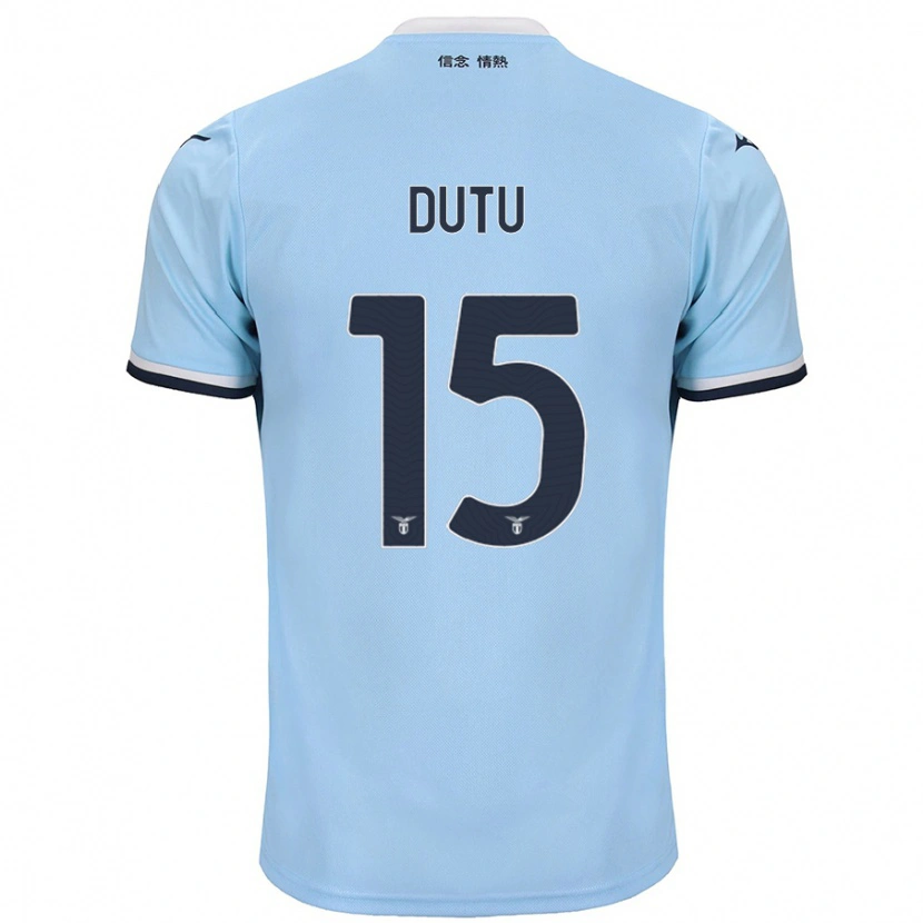 Danxen Kvinder Matteo Dutu #15 Blå Hjemmebane Spillertrøjer 2024/25 Trøje T-Shirt