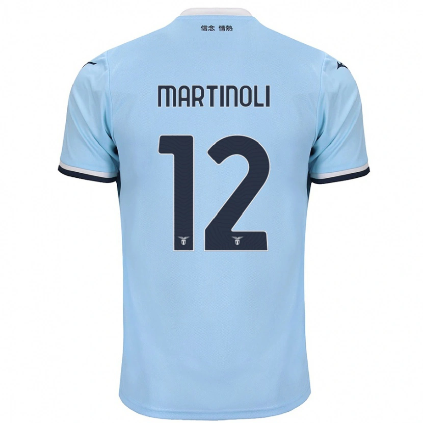 Danxen Kvinder Elettra Martinoli #12 Blå Hjemmebane Spillertrøjer 2024/25 Trøje T-Shirt