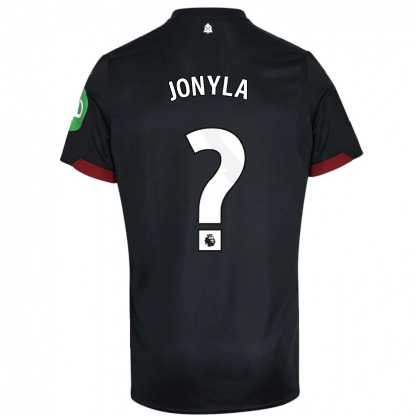 Danxen Kvinder Tomas Jonyla #0 Sort Hvid Udebane Spillertrøjer 2024/25 Trøje T-Shirt