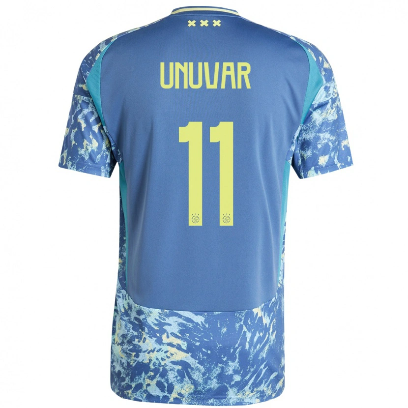 Danxen Kvinder Naci Unuvar #11 Grå Blå Gul Udebane Spillertrøjer 2024/25 Trøje T-Shirt