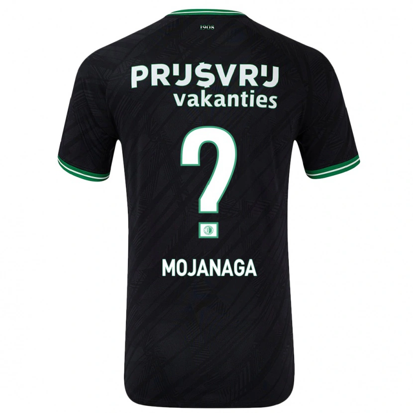 Danxen Kvinder Thuto Mojanaga #0 Sort Grøn Udebane Spillertrøjer 2024/25 Trøje T-Shirt