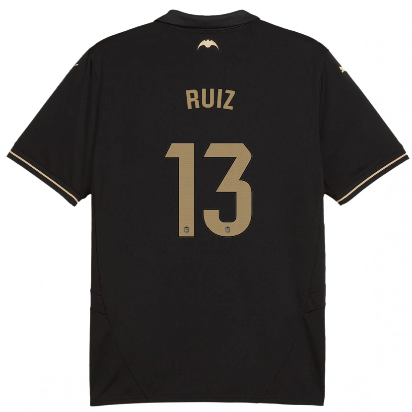 Danxen Kvinder Nil Ruiz #13 Sort Udebane Spillertrøjer 2024/25 Trøje T-Shirt