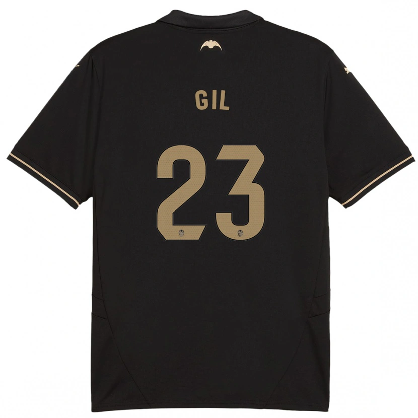 Danxen Kvinder Elena Gil #23 Sort Udebane Spillertrøjer 2024/25 Trøje T-Shirt