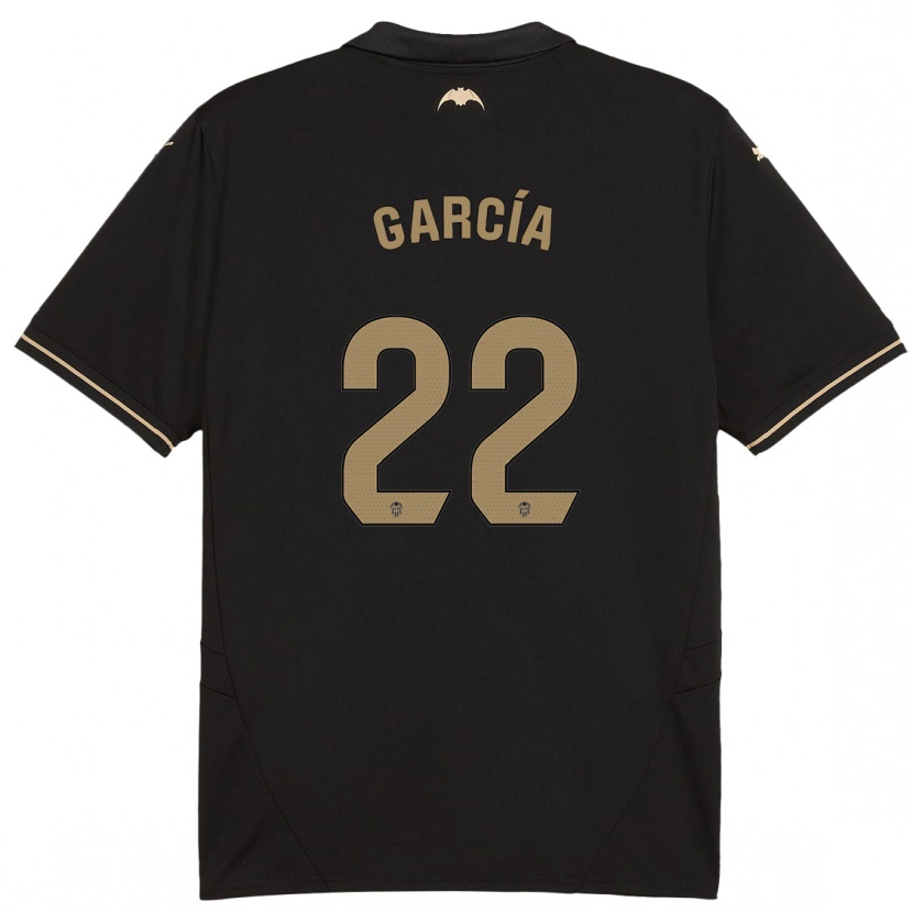 Danxen Kvinder Azael García #22 Sort Udebane Spillertrøjer 2024/25 Trøje T-Shirt