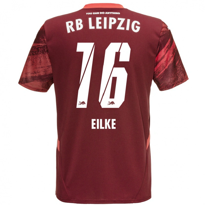 Danxen Kvinder Lennox Eilke #16 Bourgogne Udebane Spillertrøjer 2024/25 Trøje T-Shirt