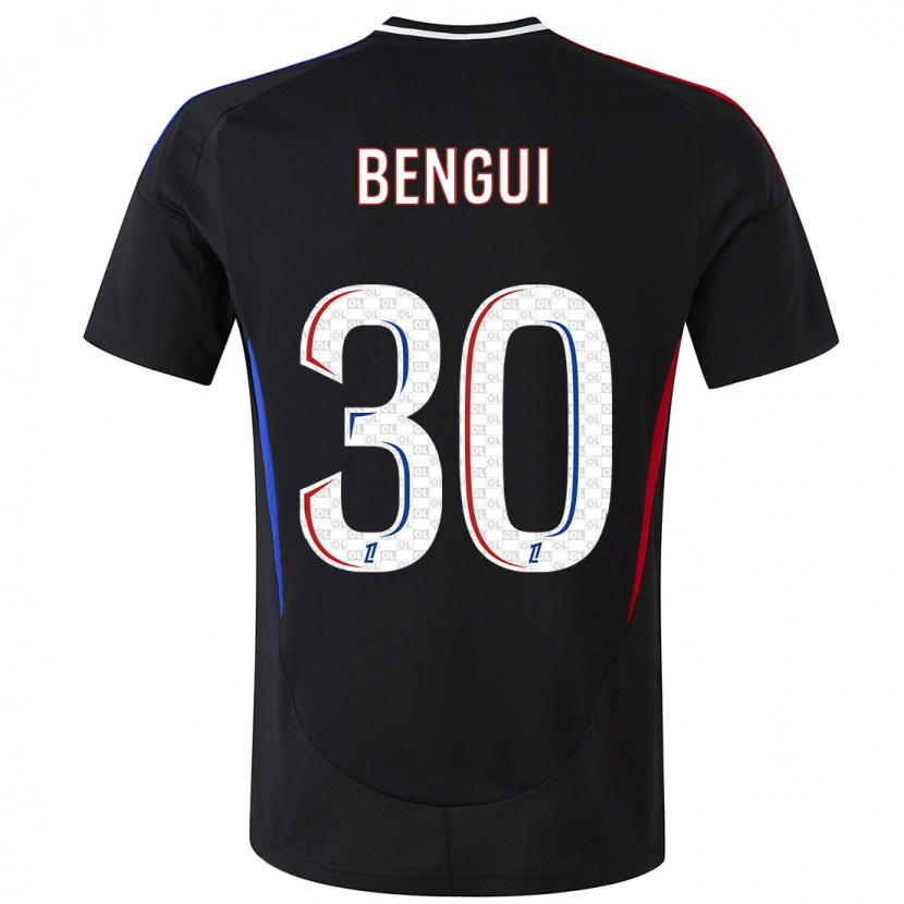Danxen Kvinder Justin Bengui Joao #30 Sort Udebane Spillertrøjer 2024/25 Trøje T-Shirt