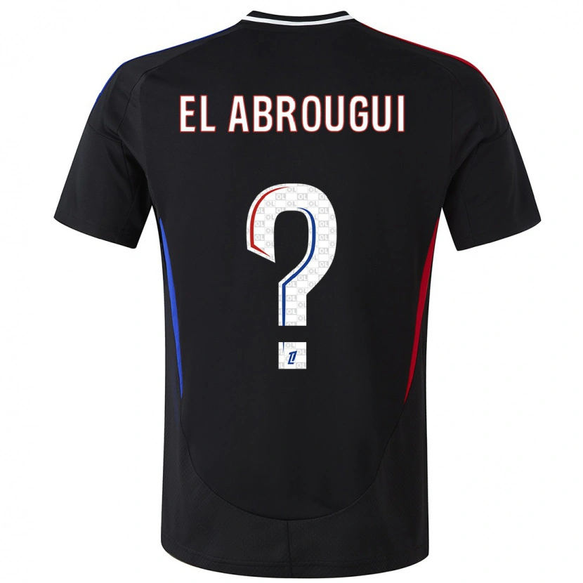 Danxen Kvinder Wassim El Abrougui #0 Sort Udebane Spillertrøjer 2024/25 Trøje T-Shirt