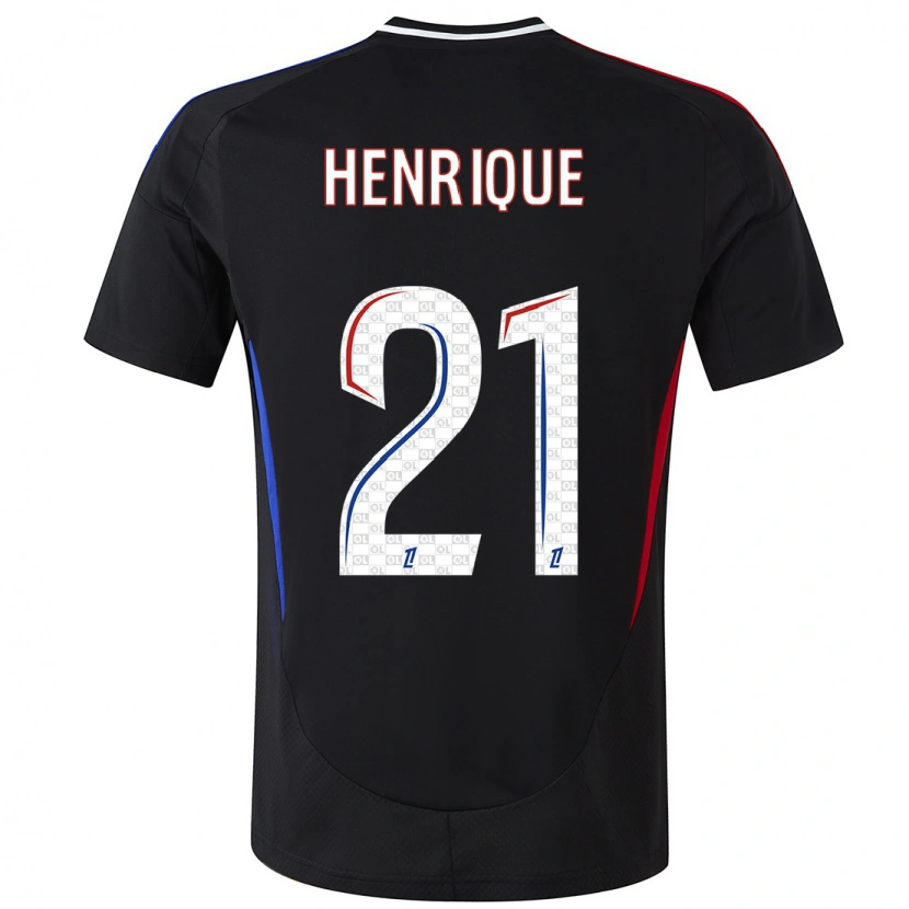 Danxen Kvinder Henrique Silva #21 Sort Udebane Spillertrøjer 2024/25 Trøje T-Shirt