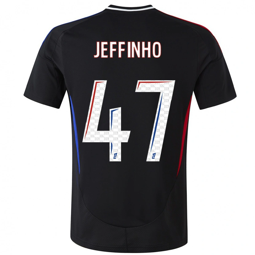 Danxen Kvinder Jeffinho #47 Sort Udebane Spillertrøjer 2024/25 Trøje T-Shirt
