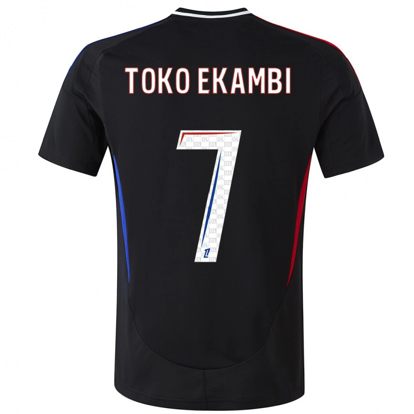 Danxen Kvinder Karl Toko Ekambi #7 Sort Udebane Spillertrøjer 2024/25 Trøje T-Shirt