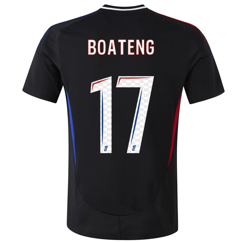 Danxen Kvinder Jerome Boateng #17 Sort Udebane Spillertrøjer 2024/25 Trøje T-Shirt