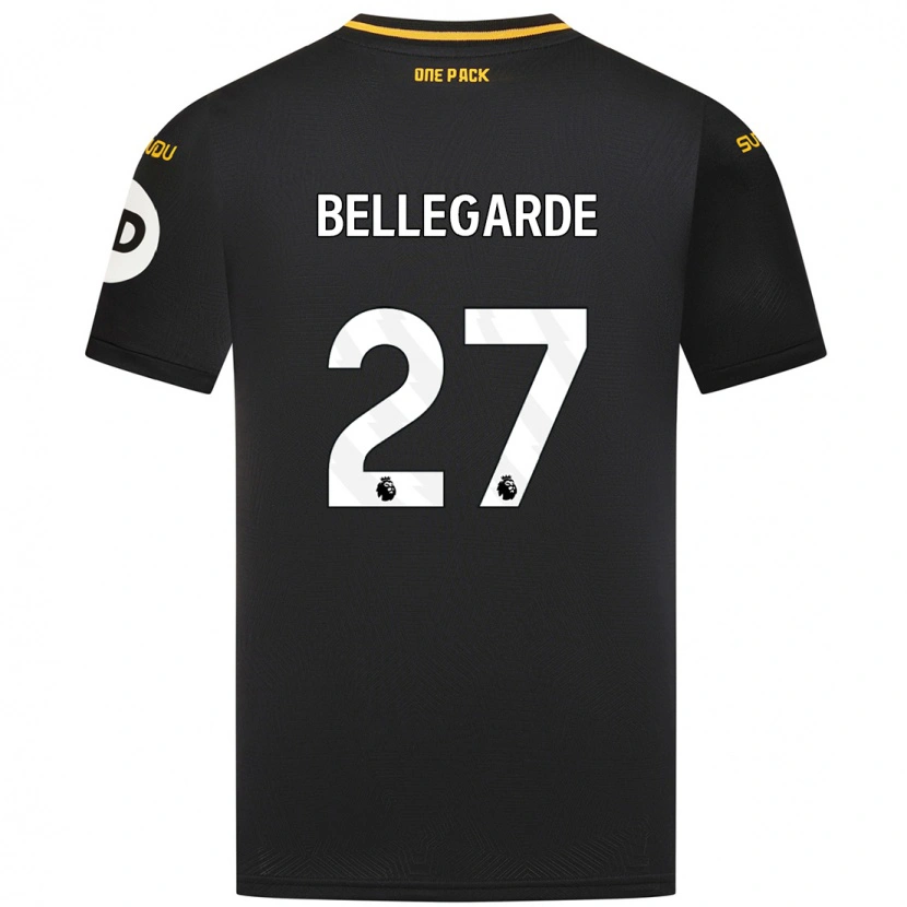 Danxen Kvinder Jean-Ricner Bellegarde #27 Sort Udebane Spillertrøjer 2024/25 Trøje T-Shirt