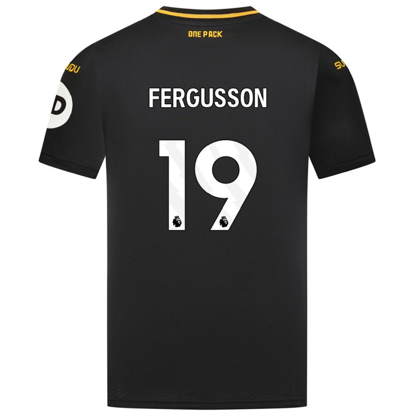 Danxen Kvinder Liv Fergusson #19 Sort Udebane Spillertrøjer 2024/25 Trøje T-Shirt