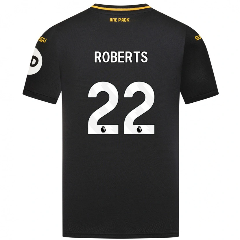 Danxen Kvinder Beth Roberts #22 Sort Udebane Spillertrøjer 2024/25 Trøje T-Shirt