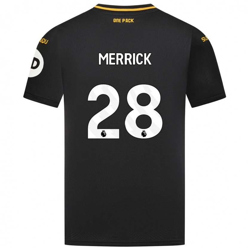 Danxen Kvinder Beth Merrick #28 Sort Udebane Spillertrøjer 2024/25 Trøje T-Shirt