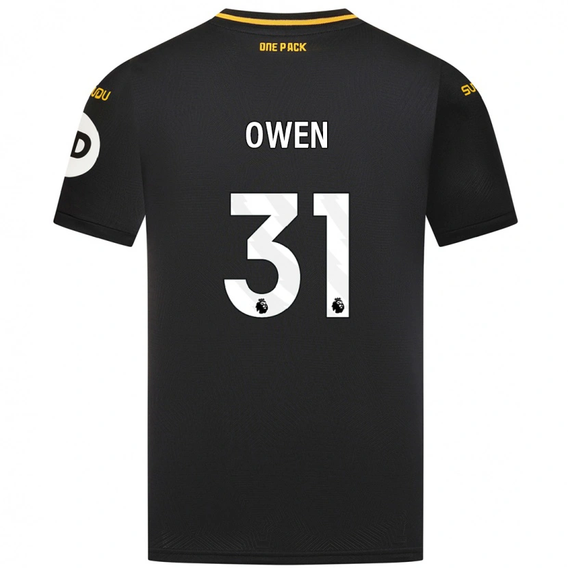 Danxen Kvinder Skye Owen #31 Sort Udebane Spillertrøjer 2024/25 Trøje T-Shirt