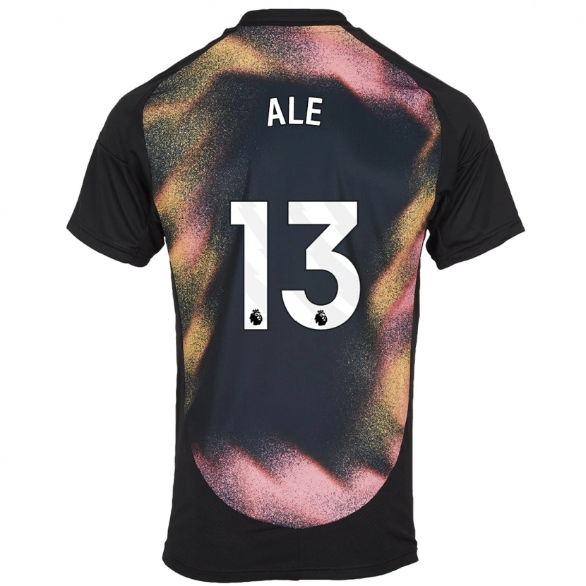 Danxen Kvinder Asmita Ale #13 Sort Hvid Udebane Spillertrøjer 2024/25 Trøje T-Shirt