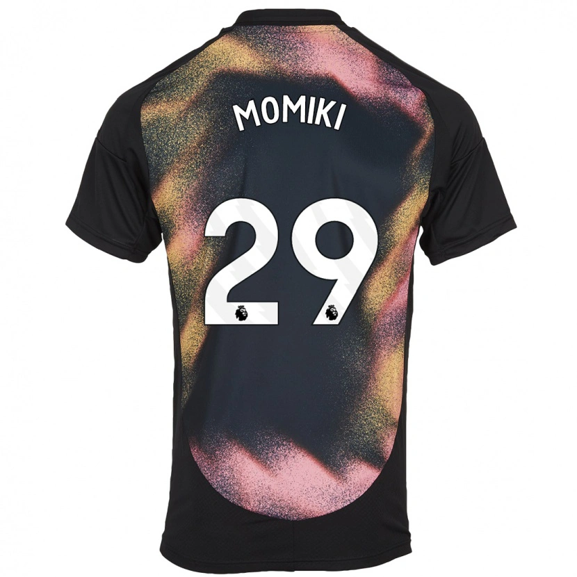 Danxen Kvinder Yuka Momiki #29 Sort Hvid Udebane Spillertrøjer 2024/25 Trøje T-Shirt