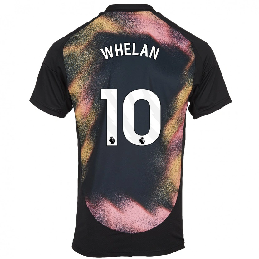 Danxen Kvinder Aileen Whelan #10 Sort Hvid Udebane Spillertrøjer 2024/25 Trøje T-Shirt