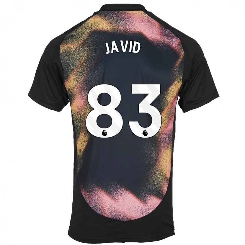 Danxen Kvinder Abdullah Javid #83 Sort Hvid Udebane Spillertrøjer 2024/25 Trøje T-Shirt
