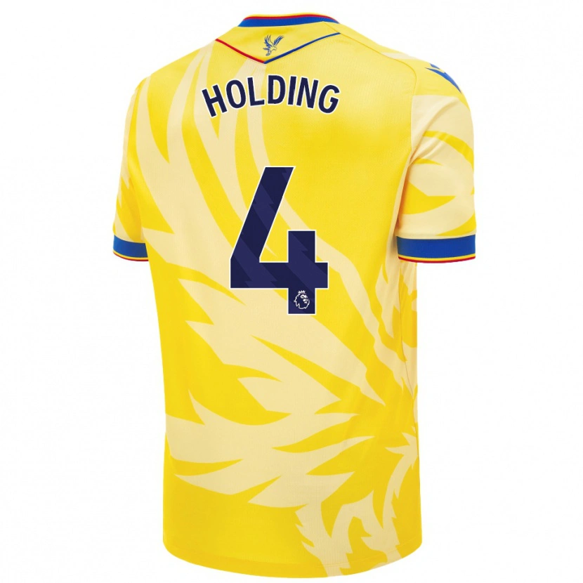 Danxen Kvinder Rob Holding #4 Gul Udebane Spillertrøjer 2024/25 Trøje T-Shirt