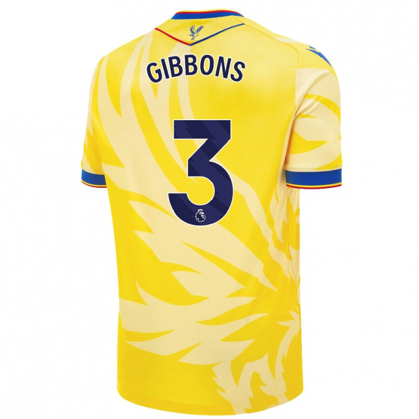 Danxen Kvinder Felicity Gibbons #3 Gul Udebane Spillertrøjer 2024/25 Trøje T-Shirt
