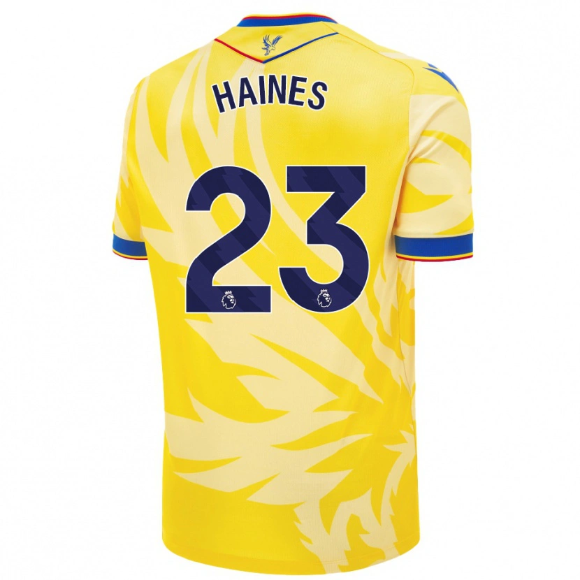 Danxen Kvinder Coral-Jade Haines #23 Gul Udebane Spillertrøjer 2024/25 Trøje T-Shirt