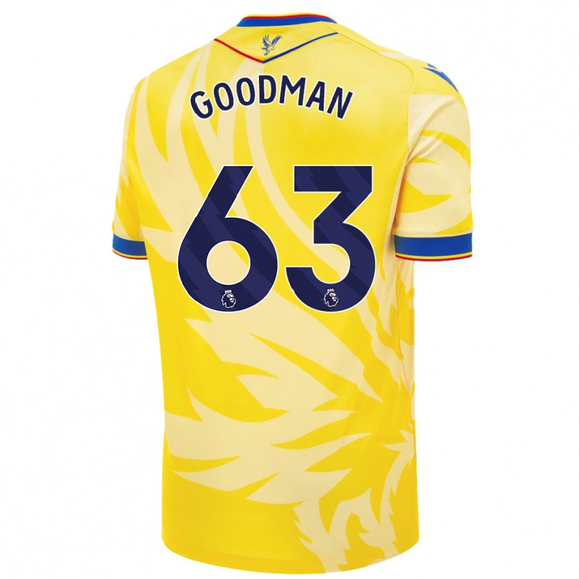Danxen Kvinder Owen Goodman #63 Gul Udebane Spillertrøjer 2024/25 Trøje T-Shirt